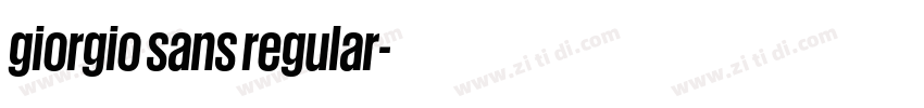giorgio sans regular字体转换